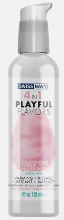 Swiss Navy 4-in-1 Playful Flavors - Cotton Candy 4 Oz