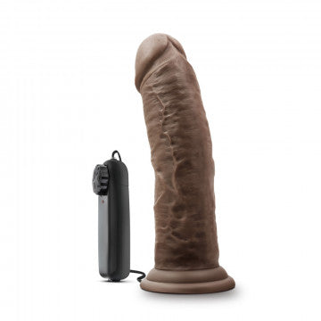 Dr. Skin - Dr. Joe - 8 Inch Vibrating Cock With Suction Cup - Chocolate